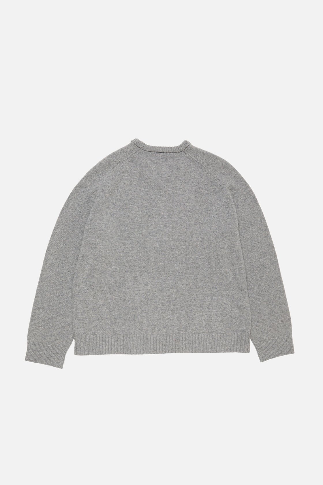Wool v-neck sweater, Dark Grey Melange, 2000x