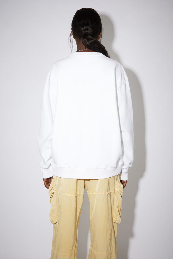Acne Studios Stamp logo sweatshirt Optic White