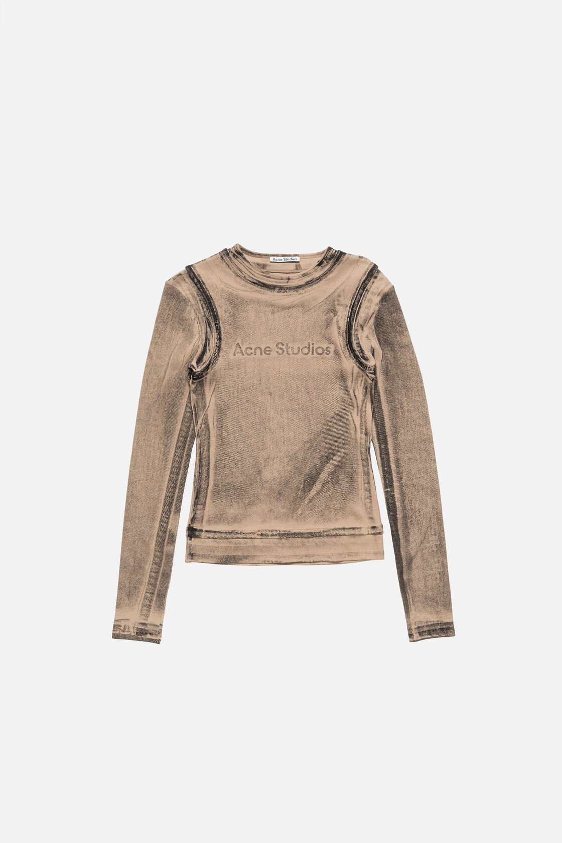 Layered Printed T-shirt, Pumpkin orange, 2000x