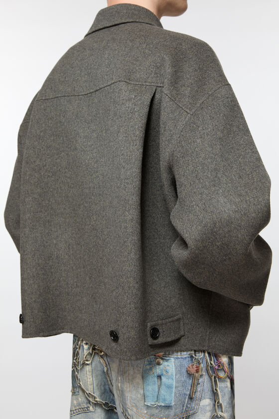 Acne Studios - Wool zipper jacket - Graphite grey 