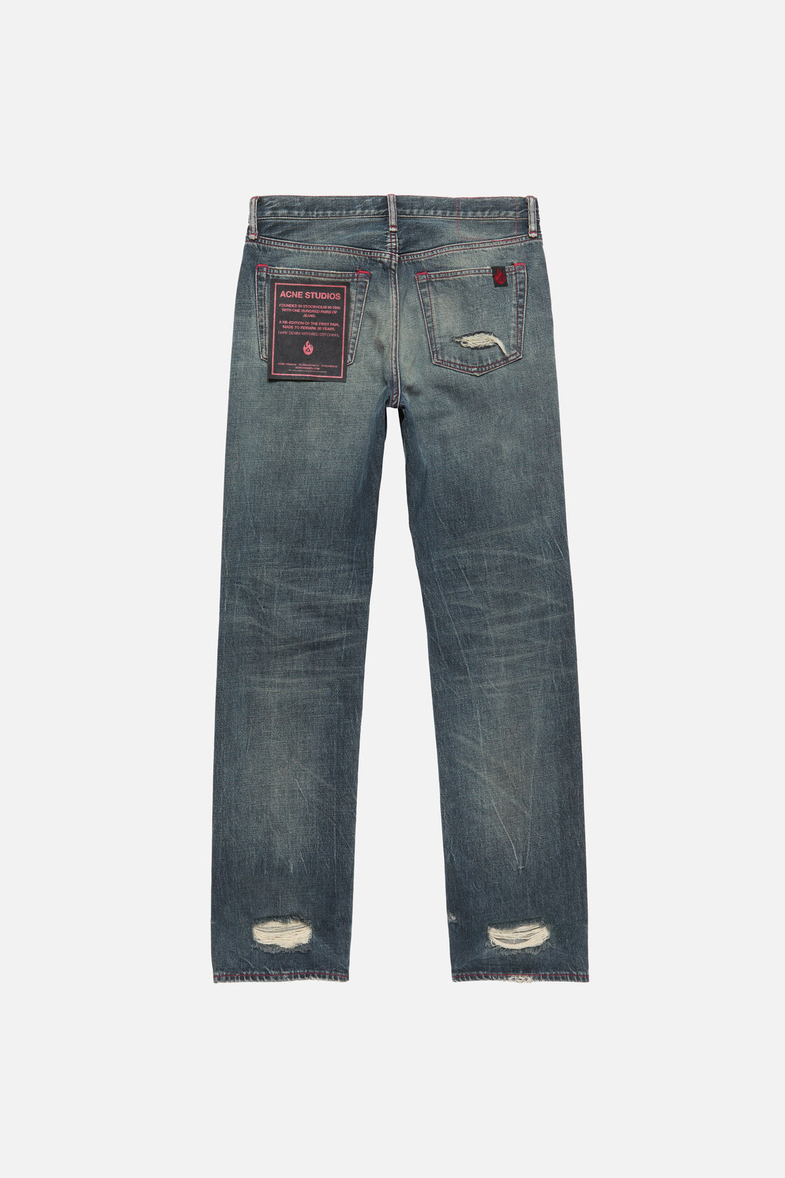 Re-edition worn jeans - 1996M, Mid Blue, 2000x