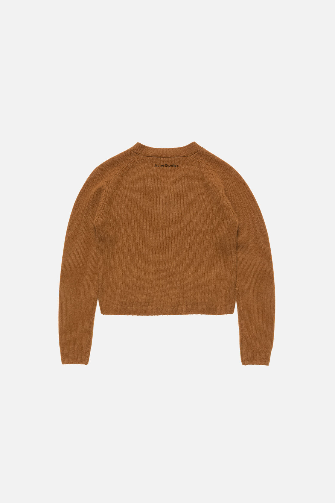 Cashmere V-Neck Cardigan, Mid brown, 2000x