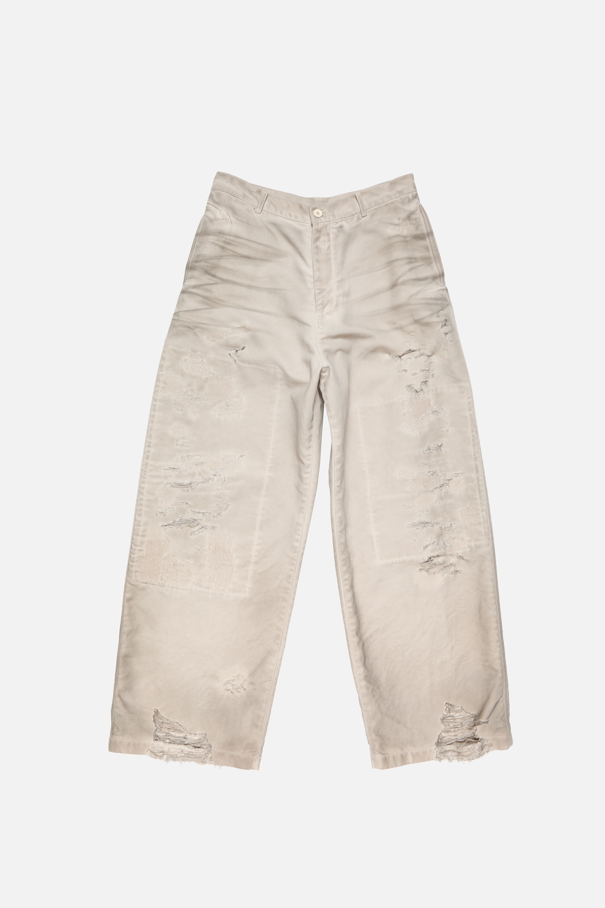 新作Acne Studiosアクネストゥディオズ　リペアデニムトラウザーズ 46 Acne Studios - リペアデニムトラウザーズ - レギュラーフィット