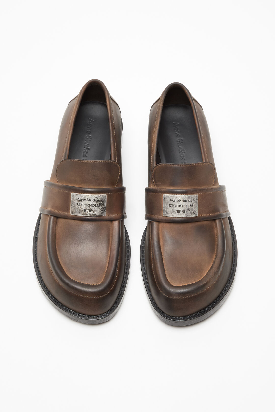 Vintage leather loafers, Brown, 2000x