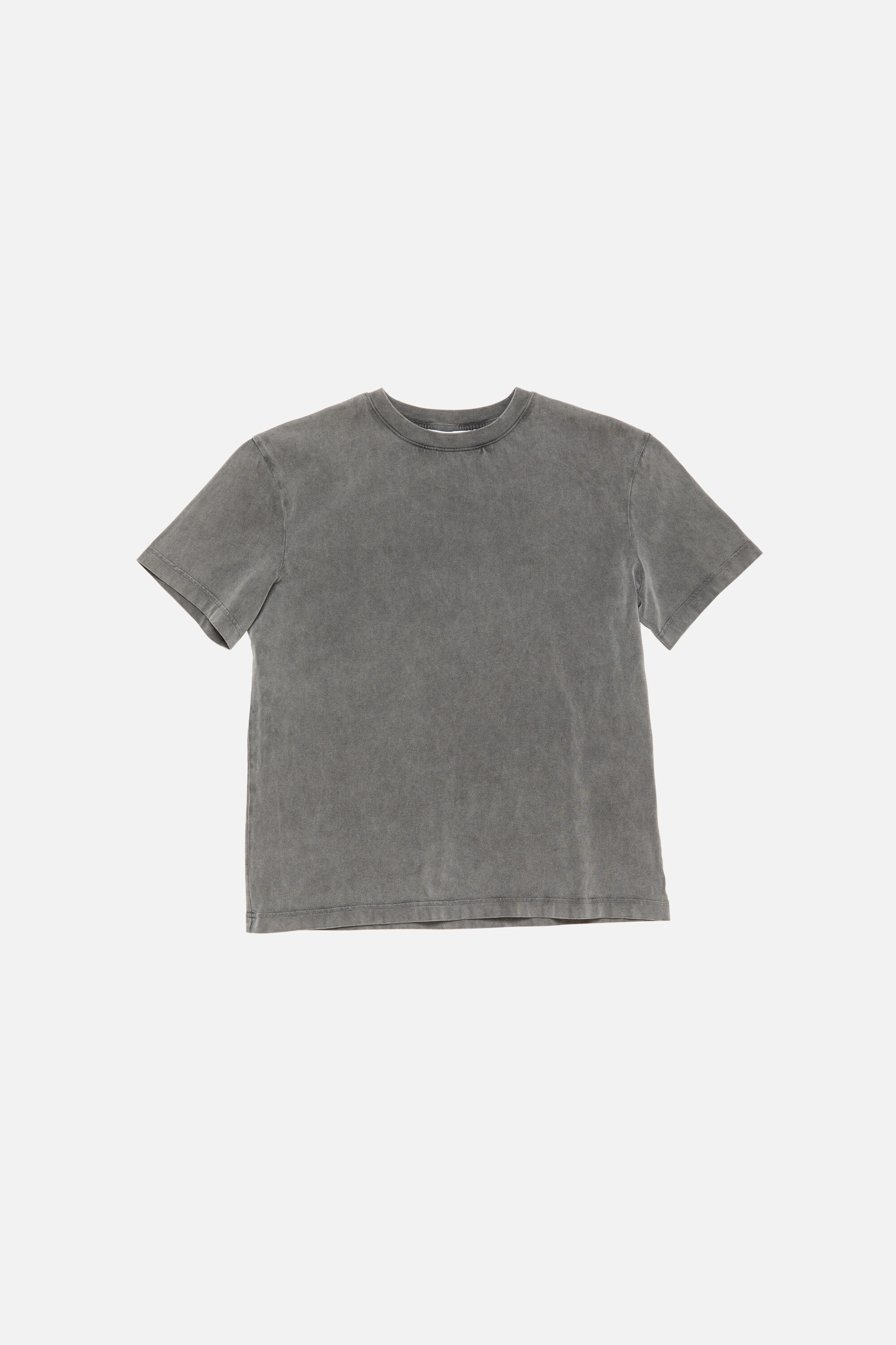 Acne Studios ダークグレー Tシャツ Acne Studios - Rubber logo t-shirt - Faded black