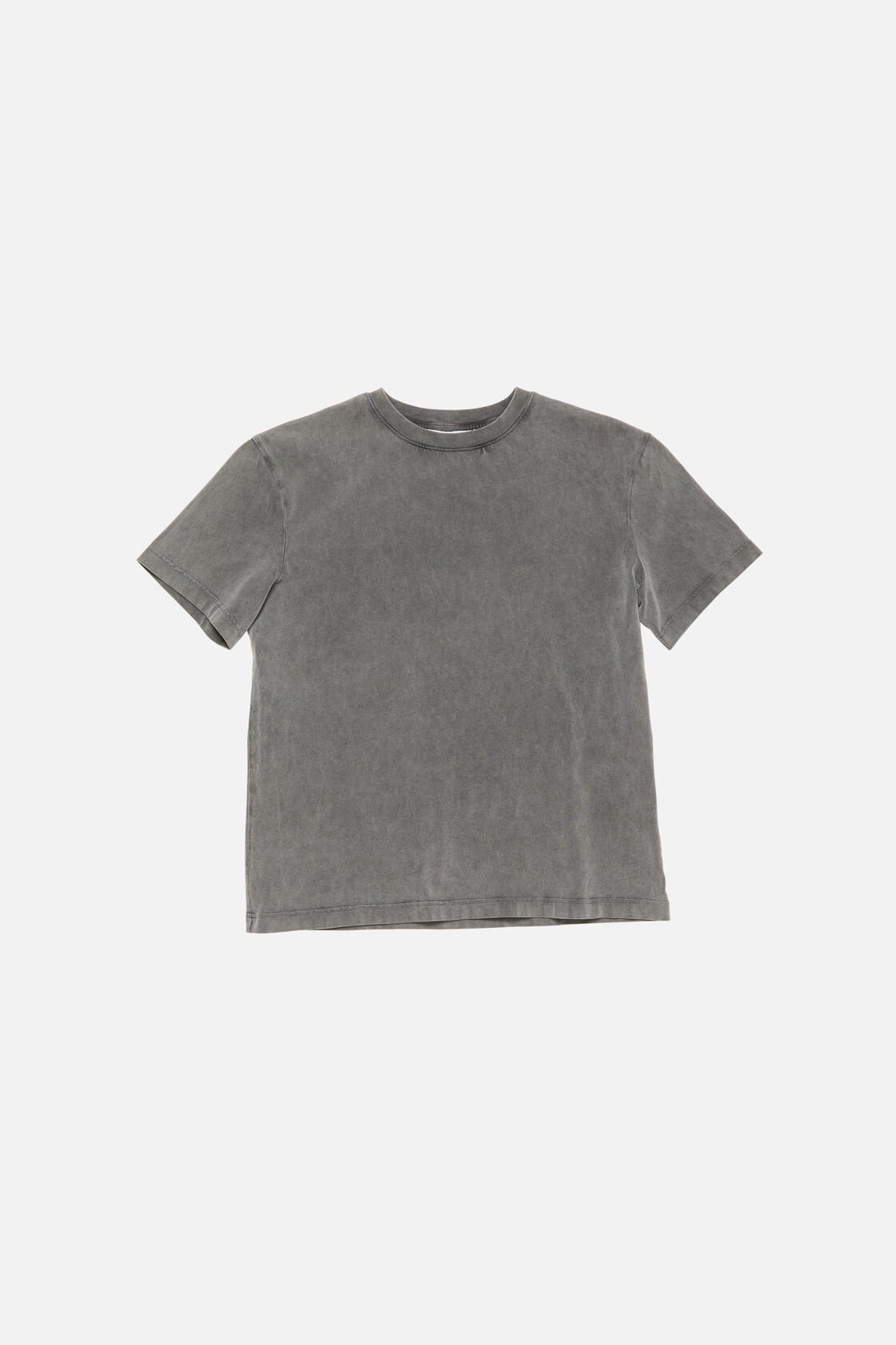 T-Shirt mit Gummilogo, Verblasstes Schwarz, 2000x
