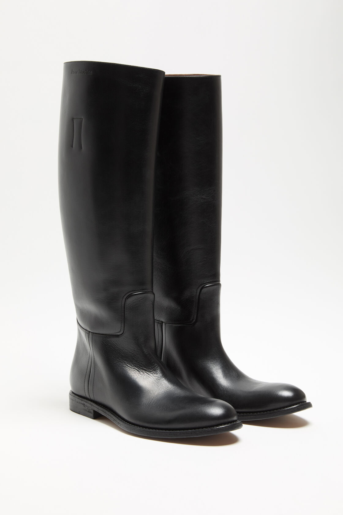 Leather riding boots, Black, 2000x