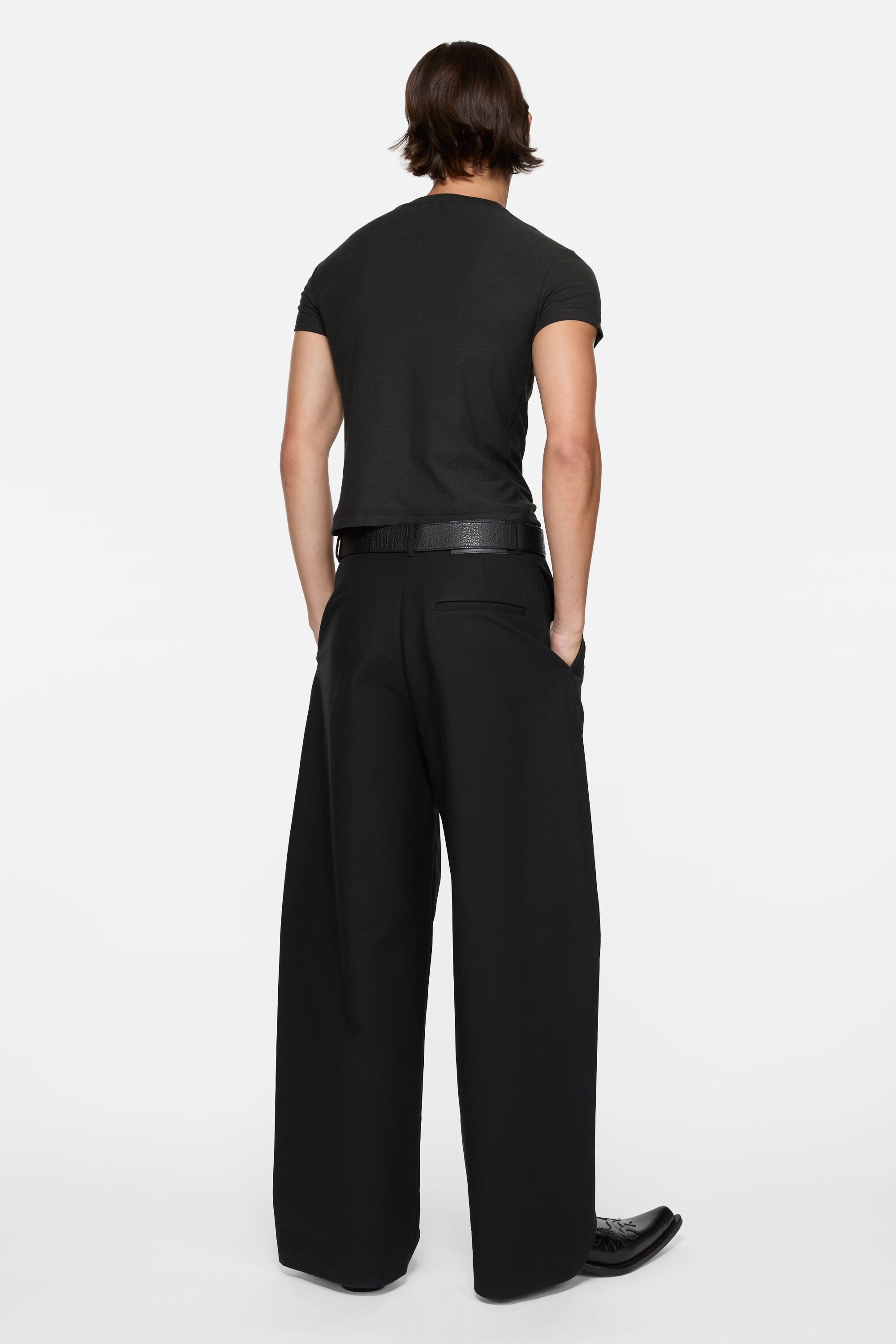 Acne Studios Tシャツ Acne Studios - ロゴTシャツ - フィットデザイン - ブラック