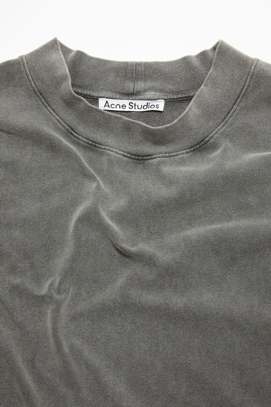 Crew neck sweater - Relaxed unisex fit, Faded black, 2000x