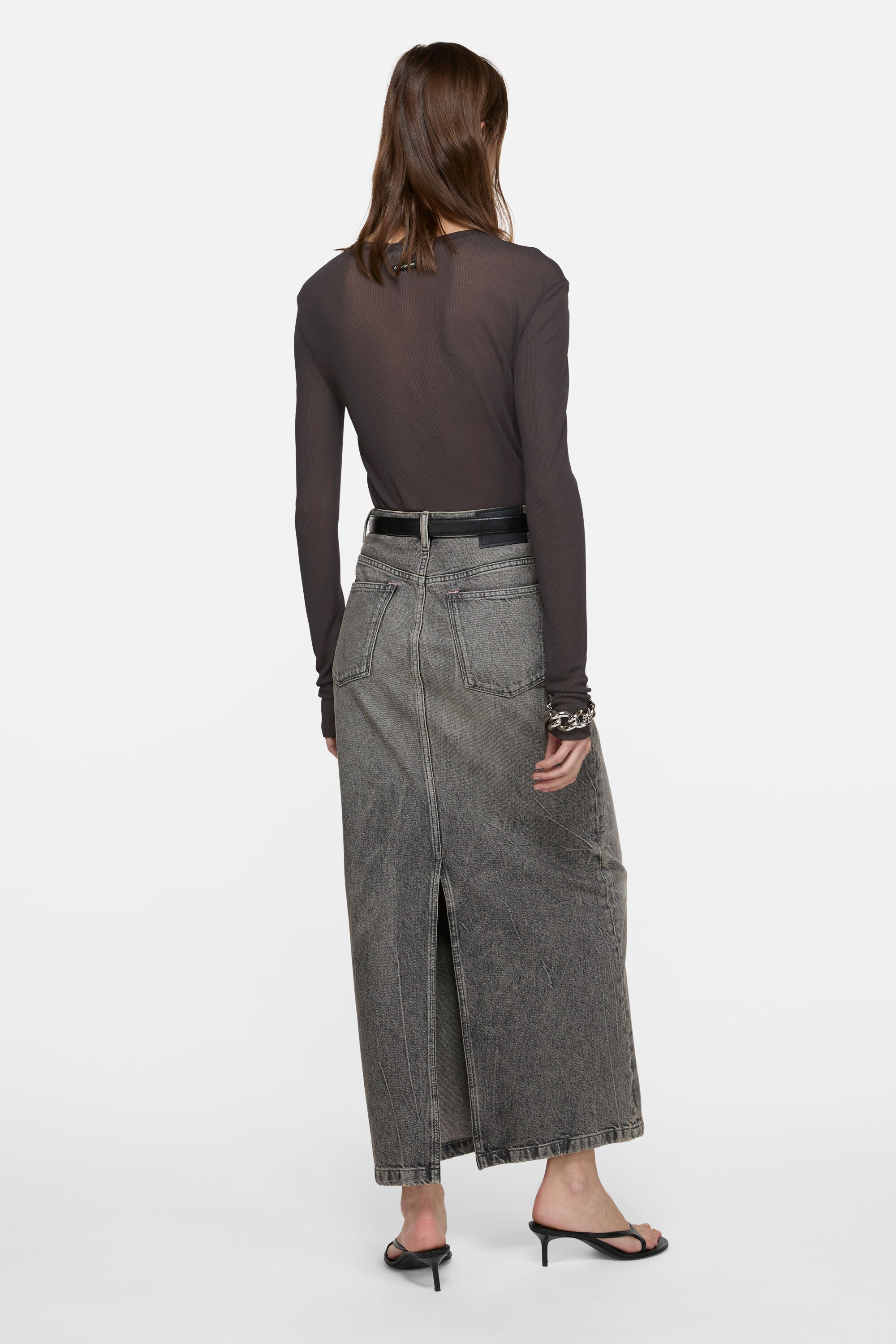 Acne Studios - Thin long-sleeve t-shirt - Dark brown