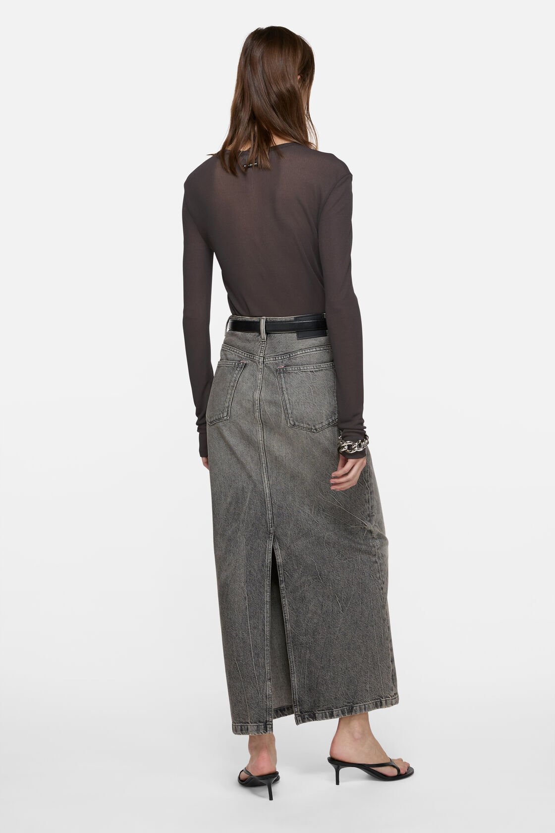 Thin long-sleeve t-shirt, Dark brown, 2000x