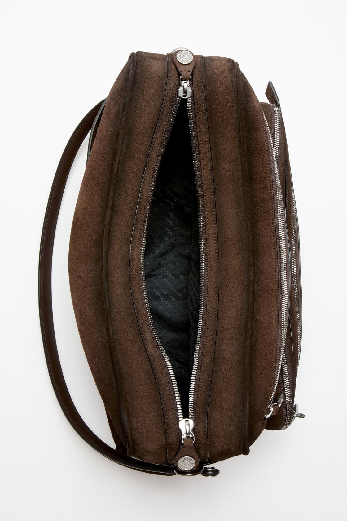 Camero Camera Suede Shoulder Bag, Dark brown, 2000x