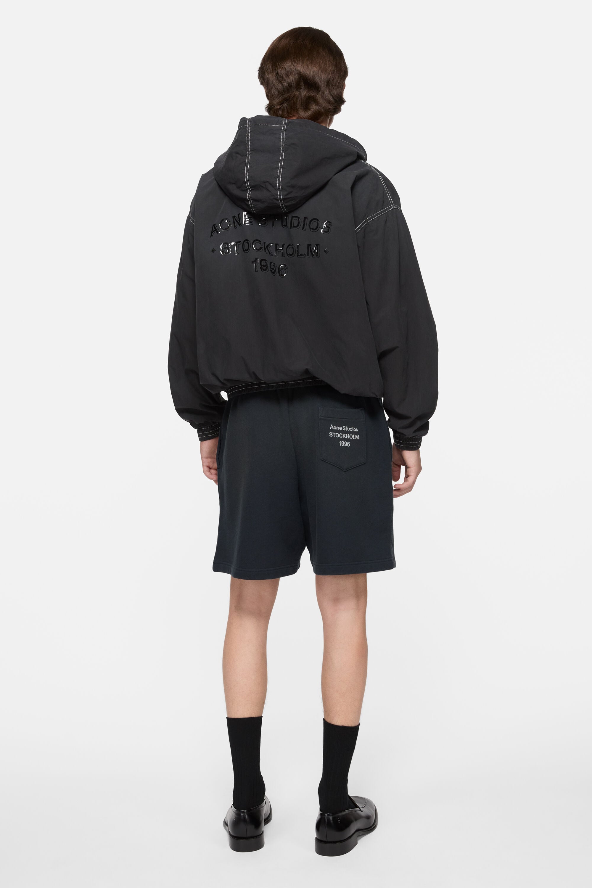 Acne Studios - Hooded logo jacket - Black