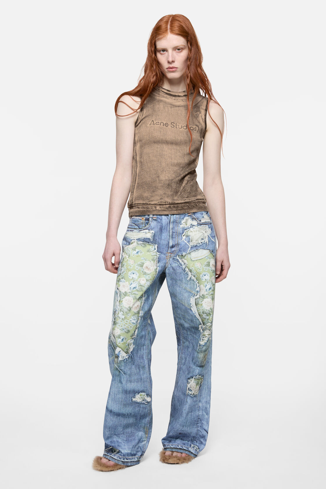 Layered logo tank top, Pumpkin orange, 2000x