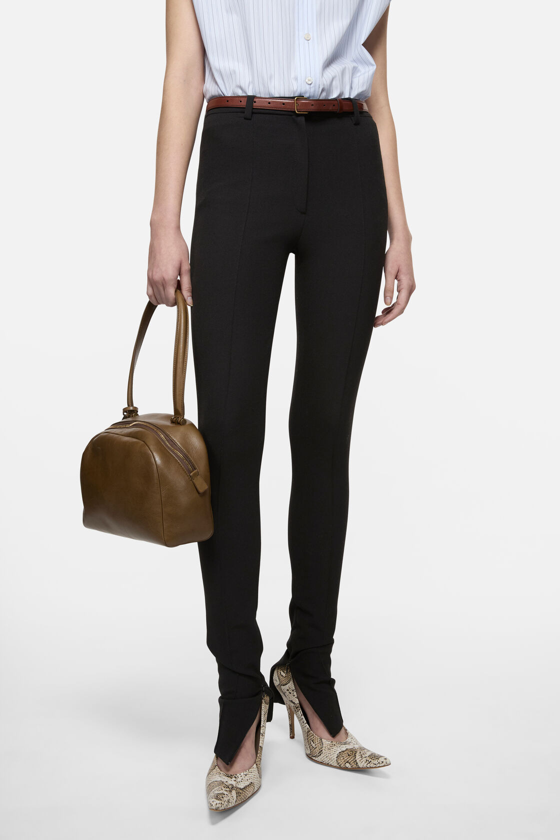 Stretch wool trousers, Black, 2000x