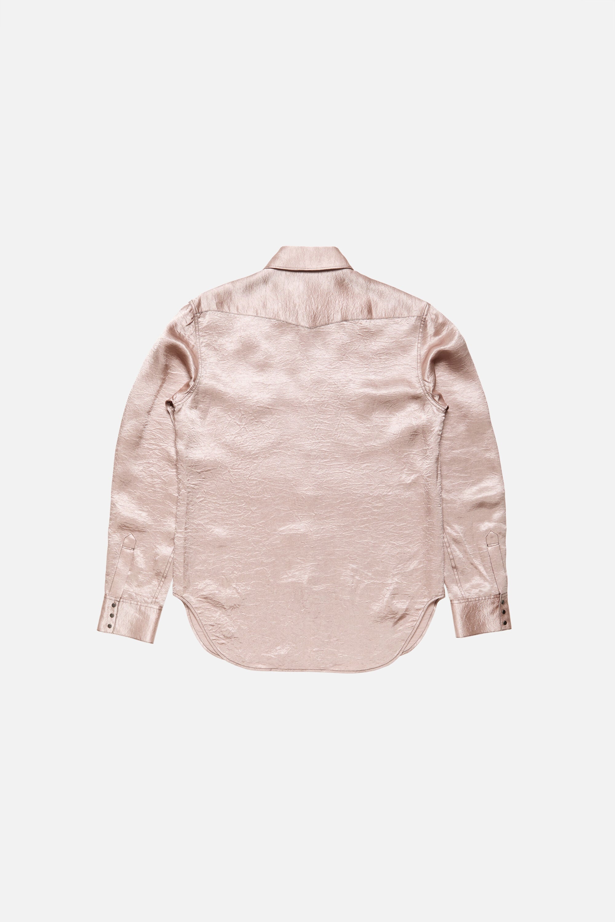 Acne Studios - Textured satin button-up shirt - Dusty pink