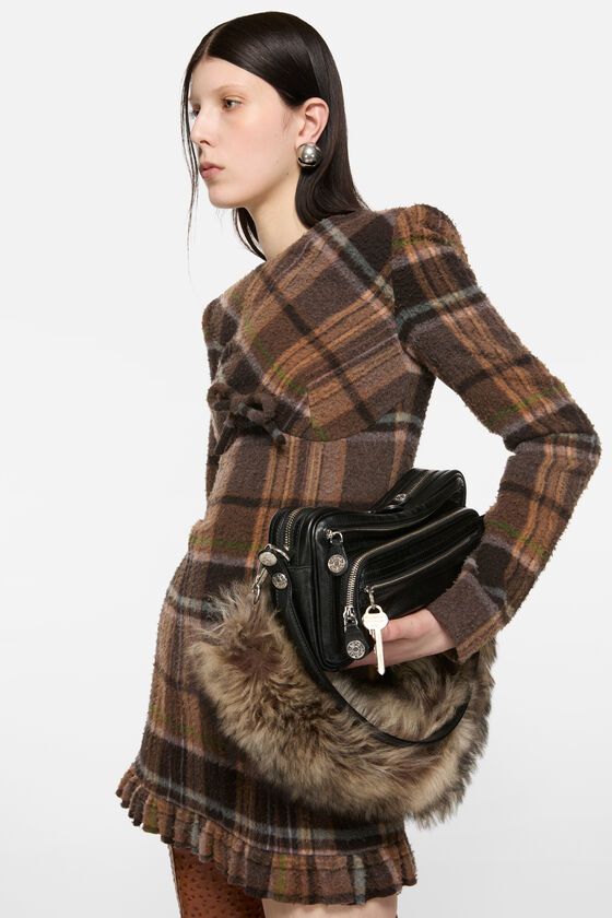 Plaid Acne Sweater Dress Acne Studios // Brown Multi Plaid Semi
