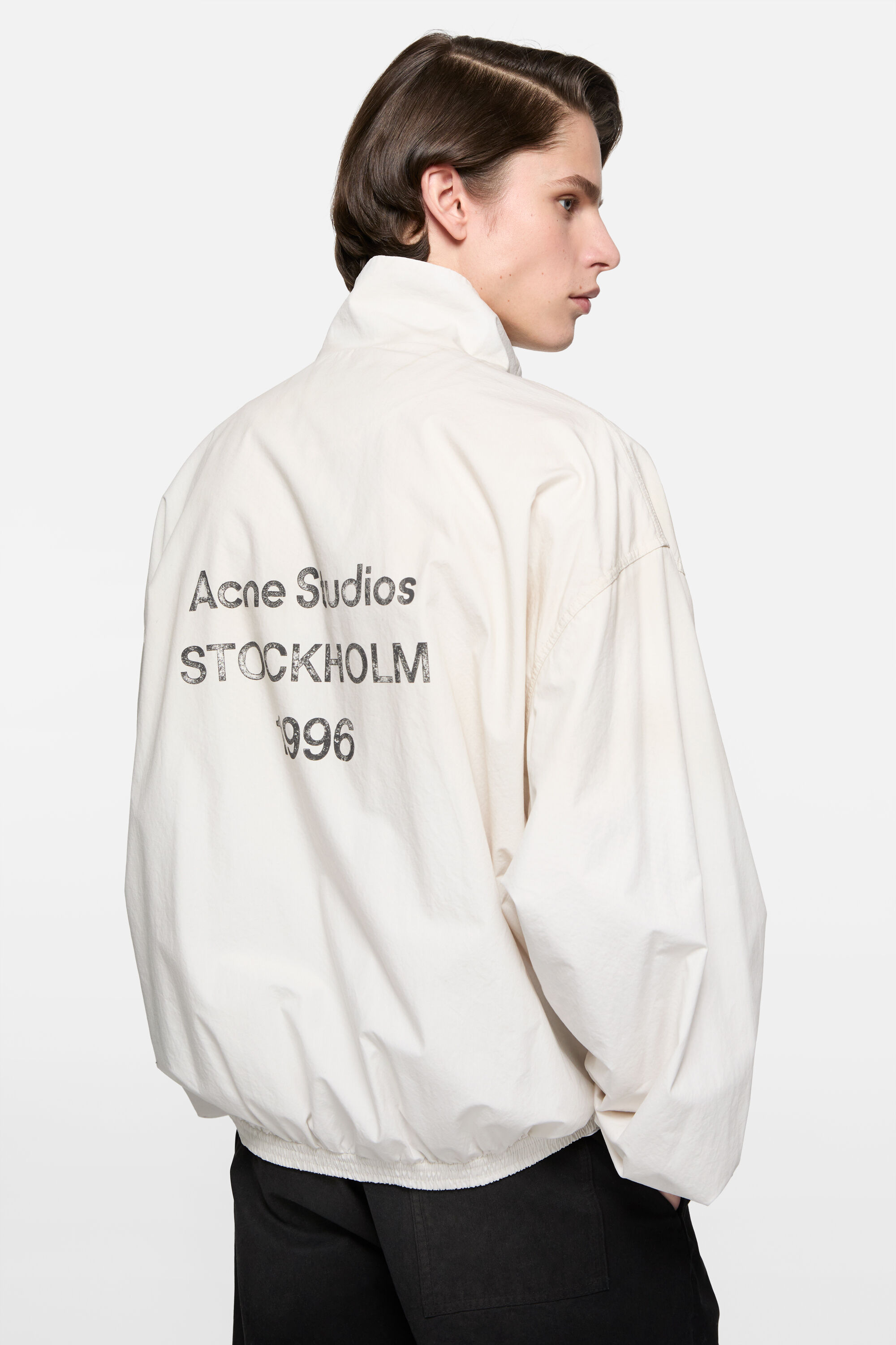 Acne Studios - Washed logo jacket - Dusty white