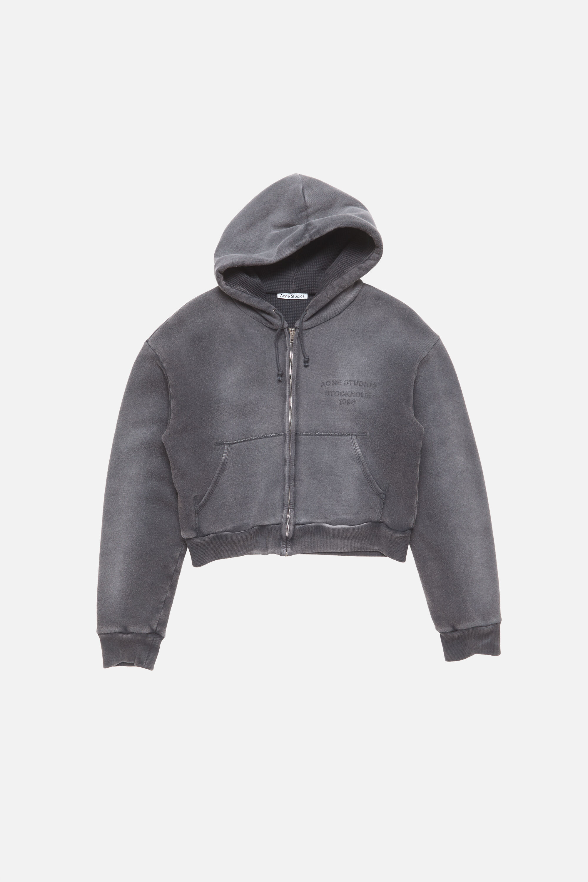 Acne Studios - Sprayed zip hoodie - Faded black