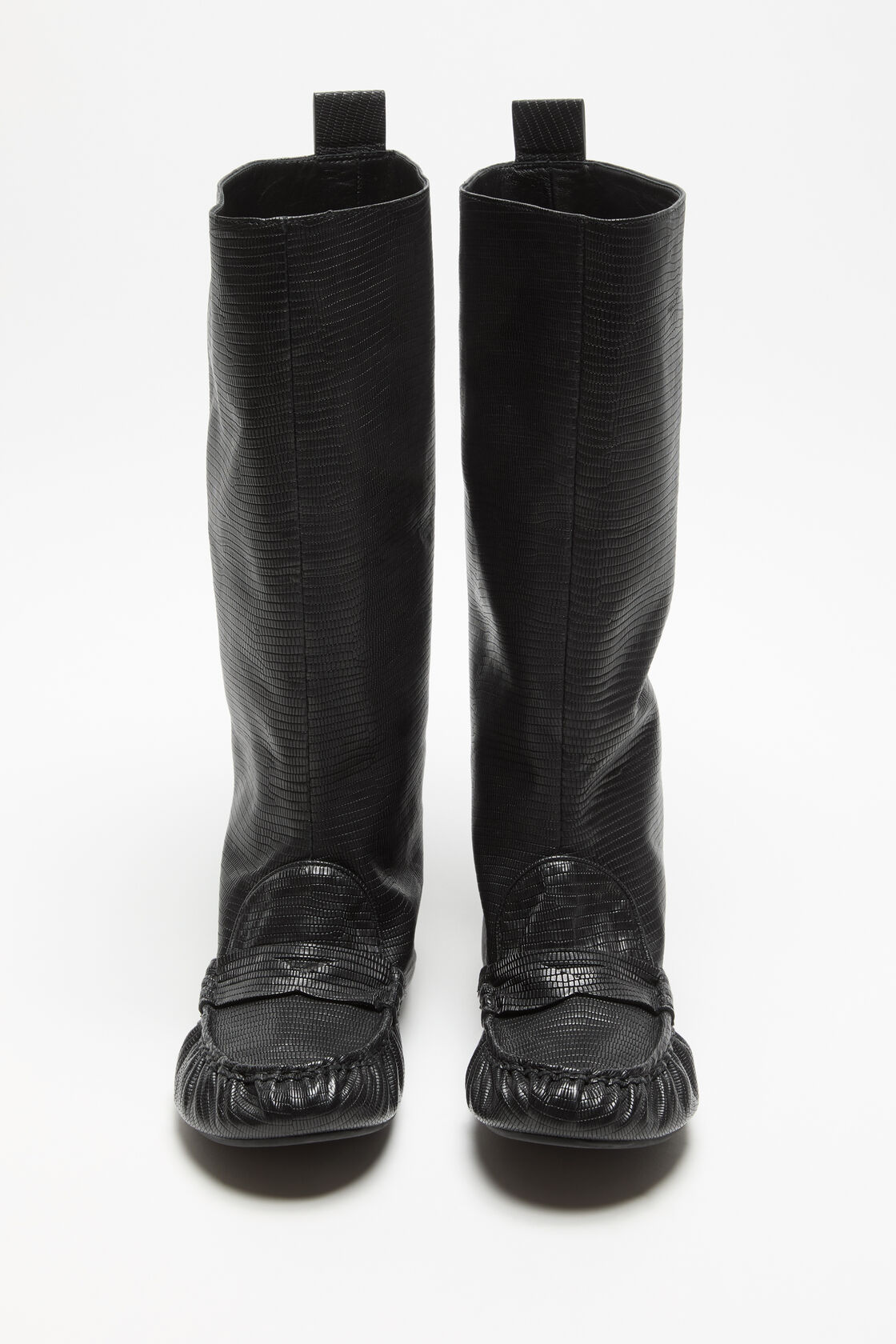 Slouch saddle boots, Black, 2000x