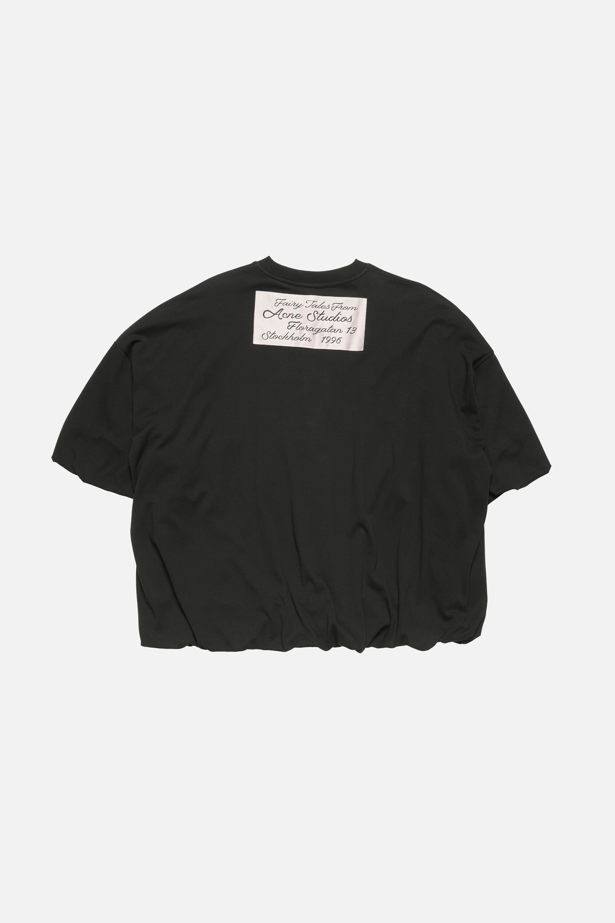 Acne Studios - Gathered logo t-shirt - Black