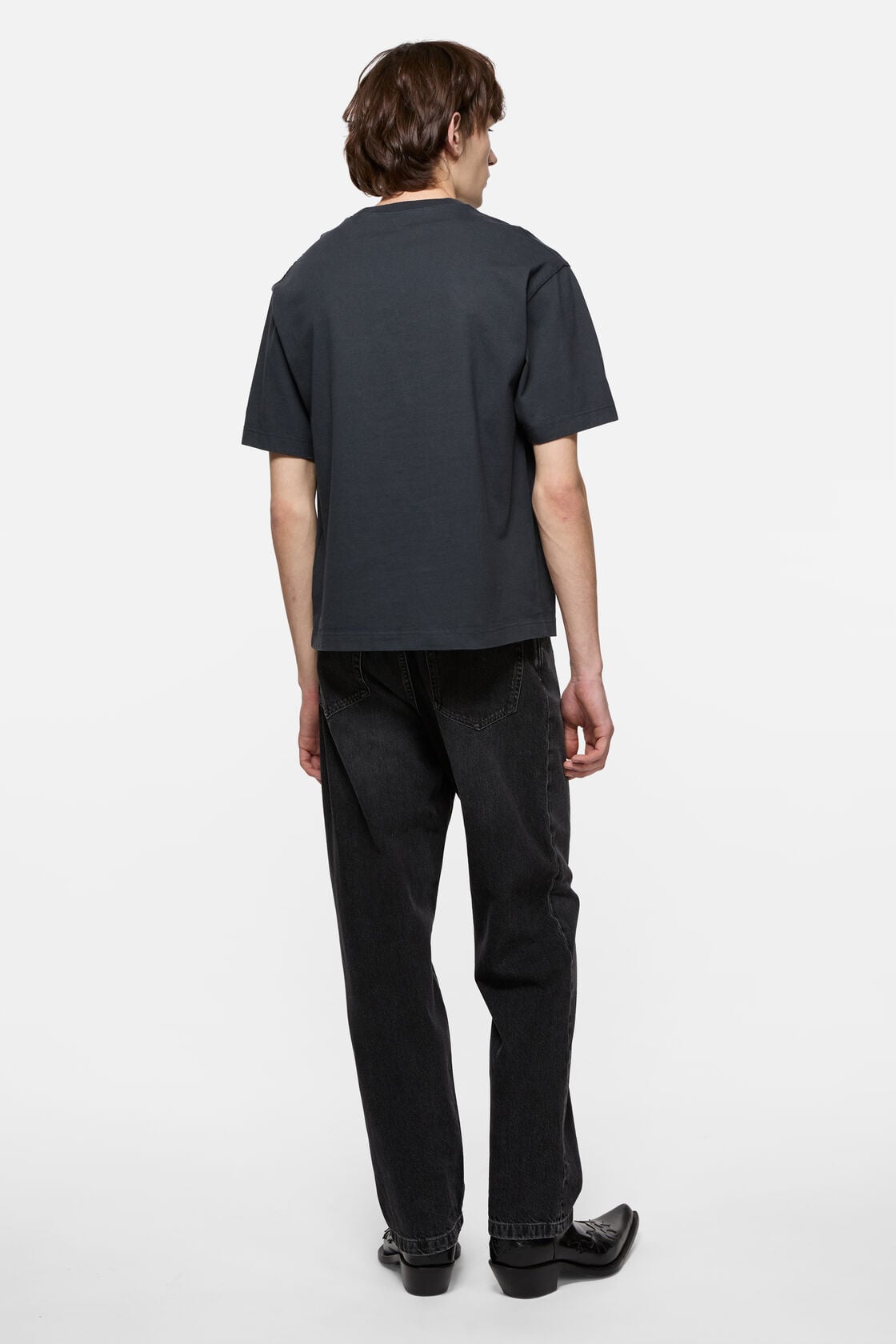 T-shirt stamp logo - Relaxed fit, Black, 2000x