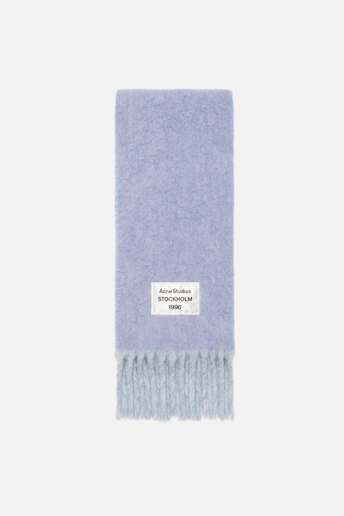 Fransen-Schal mit Logo, Blau/Hellblau, 2000x