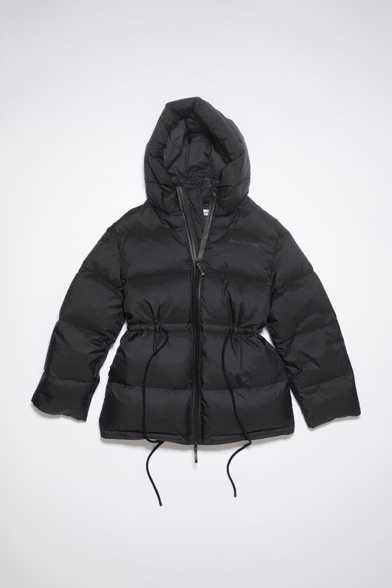 Acne Studios - フード付きパファージャケット - ブラック
