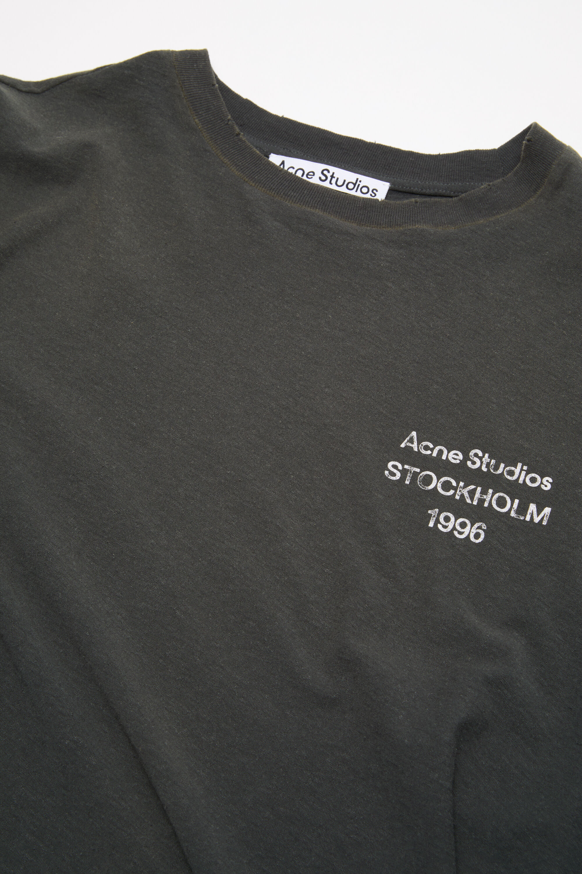 Acne Studios - スプレーロゴTシャツ - Faded black