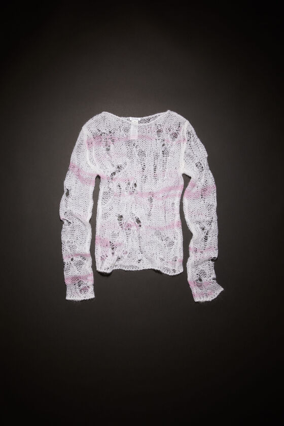 FN-MN-KNIT000409, Off white/pink