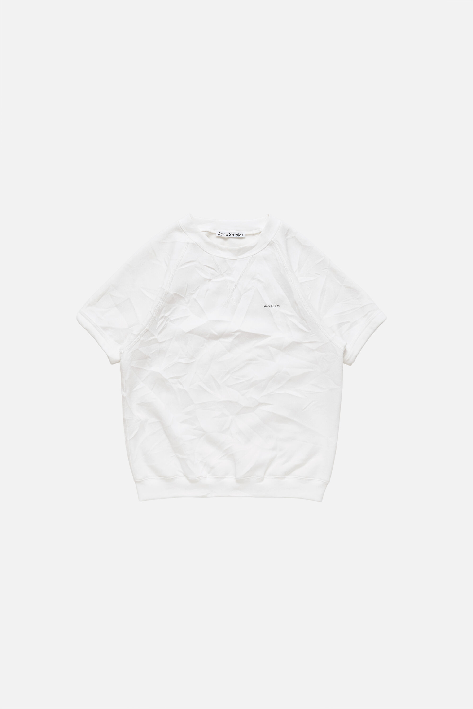 Acne Studios - Crinkled fleece t-shirt - White