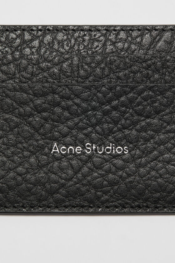 Acne Studios - レザーカードホルダー - ブラック