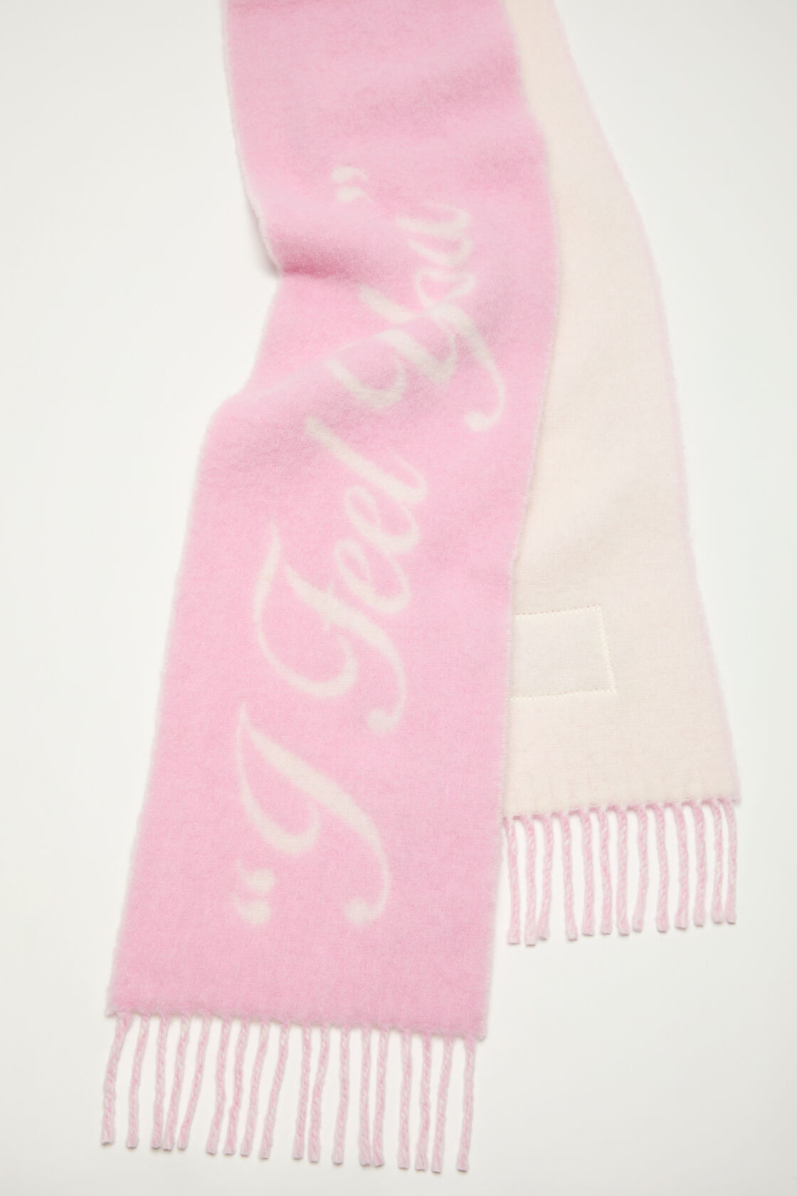 Wool scarf, Old pink/white, 2000x