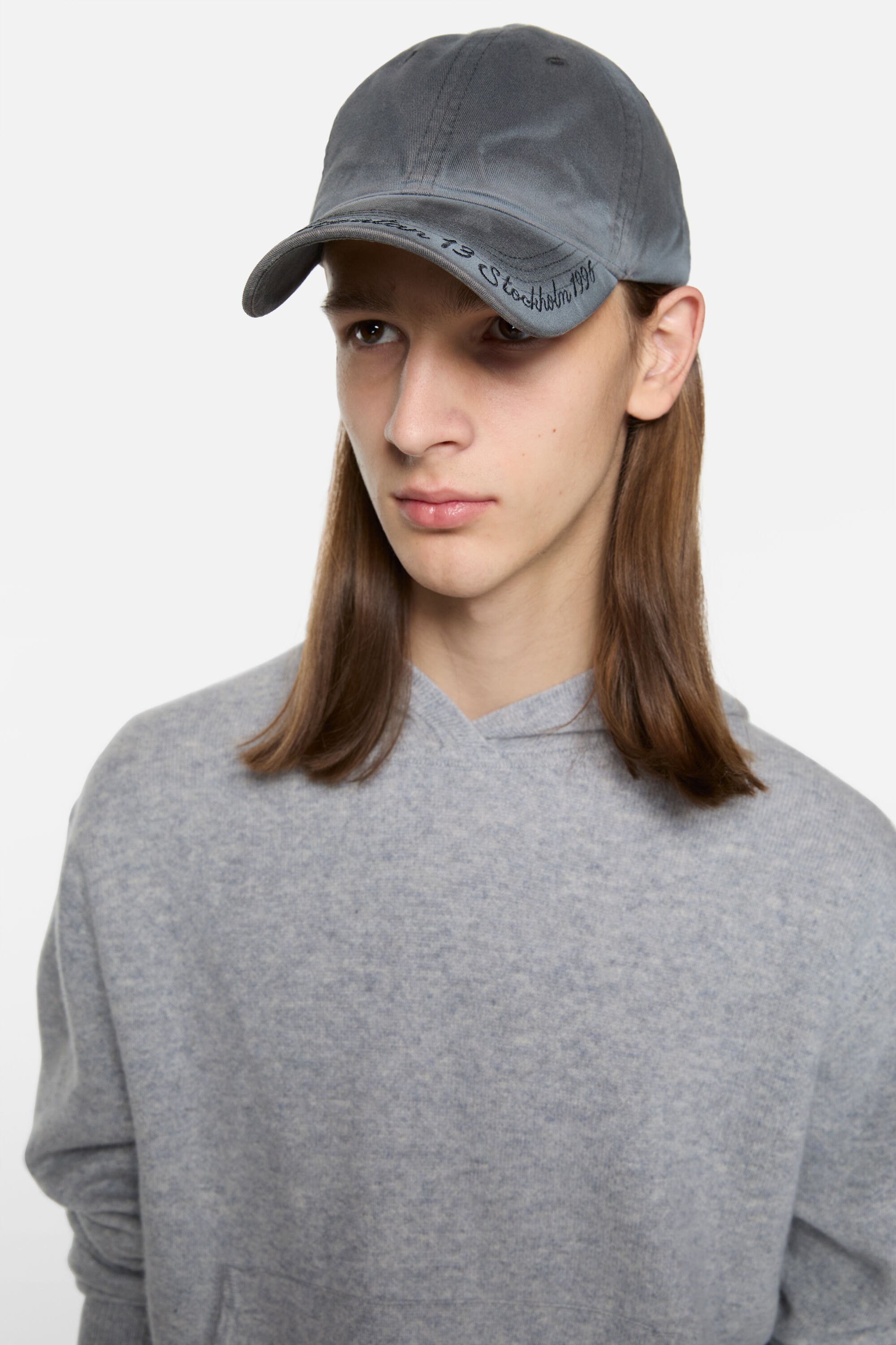 帽子 Acne studious Acne Studios - Logo cap - Faded black