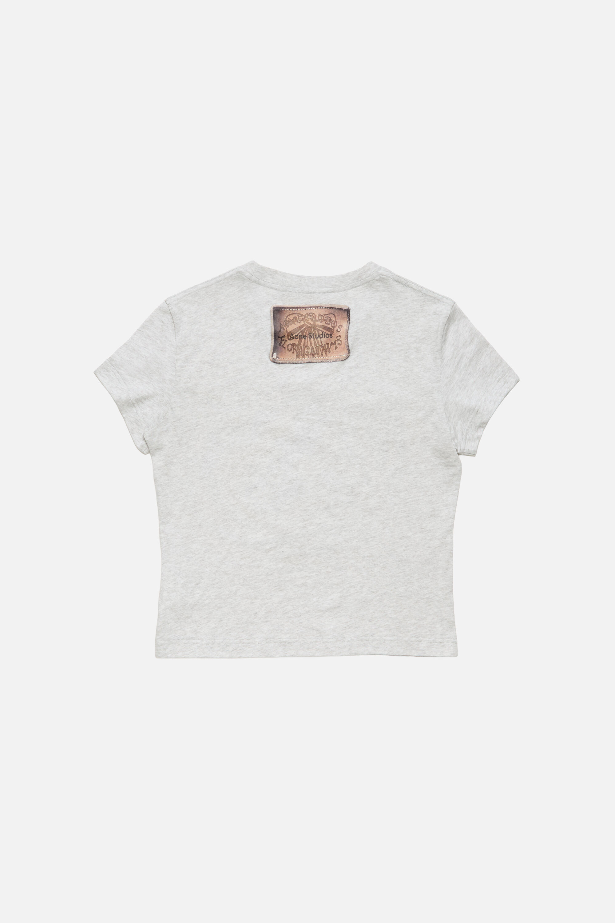 Acne Studios - Fitted graphic t-shirt - Grey Melange