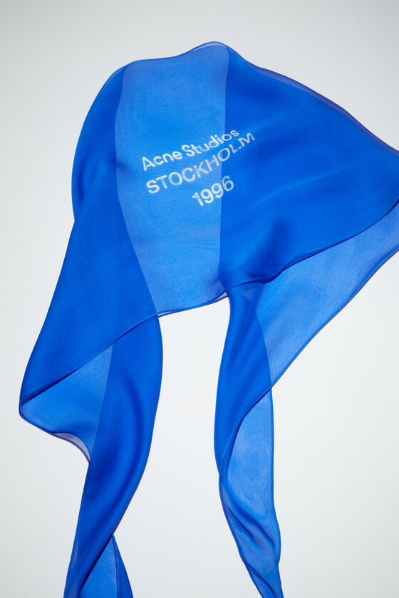 Acne Studios - シルクスカーフ - エレクトリックブルー