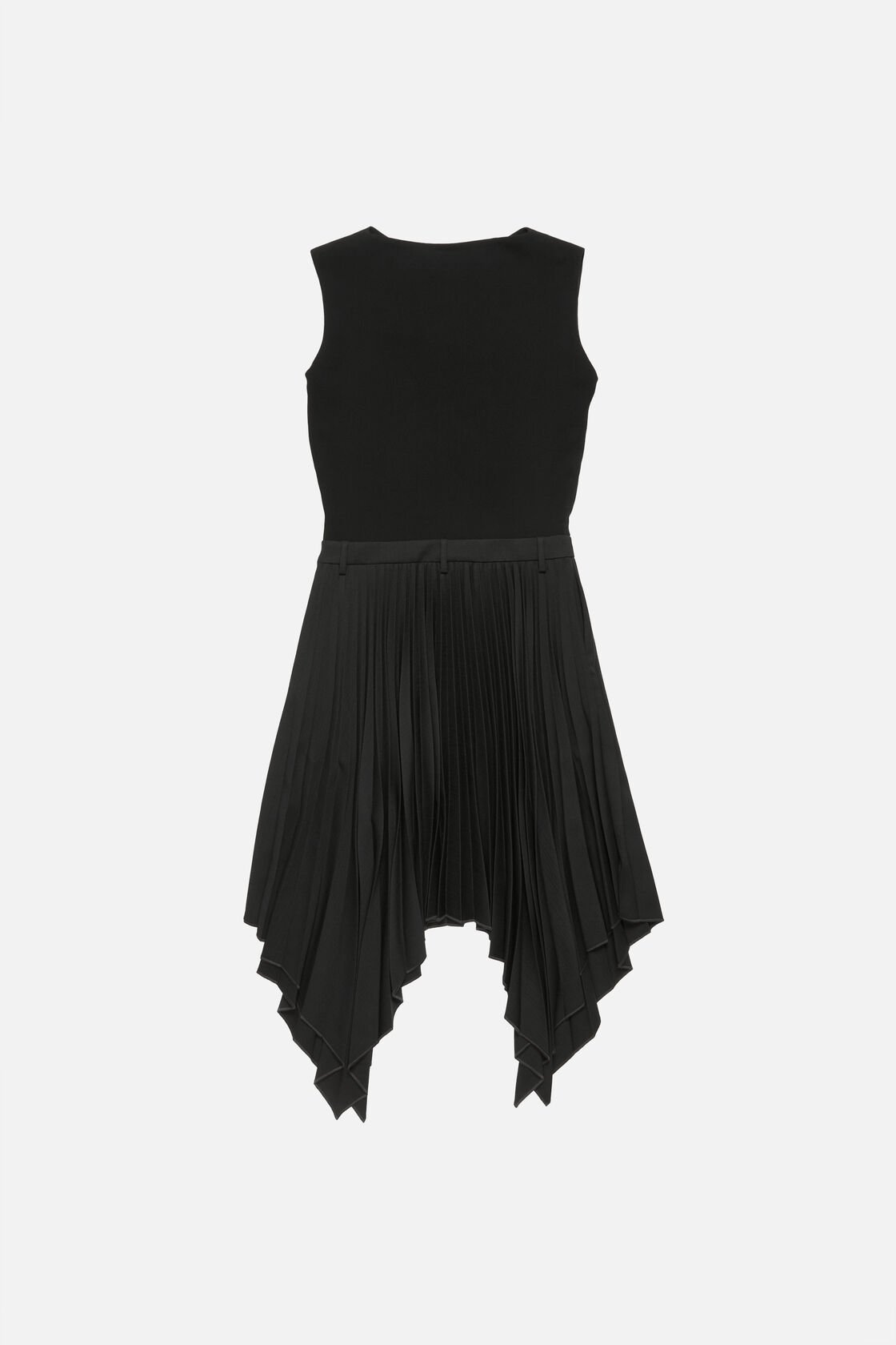 Layered midi dress, Black, 2000x