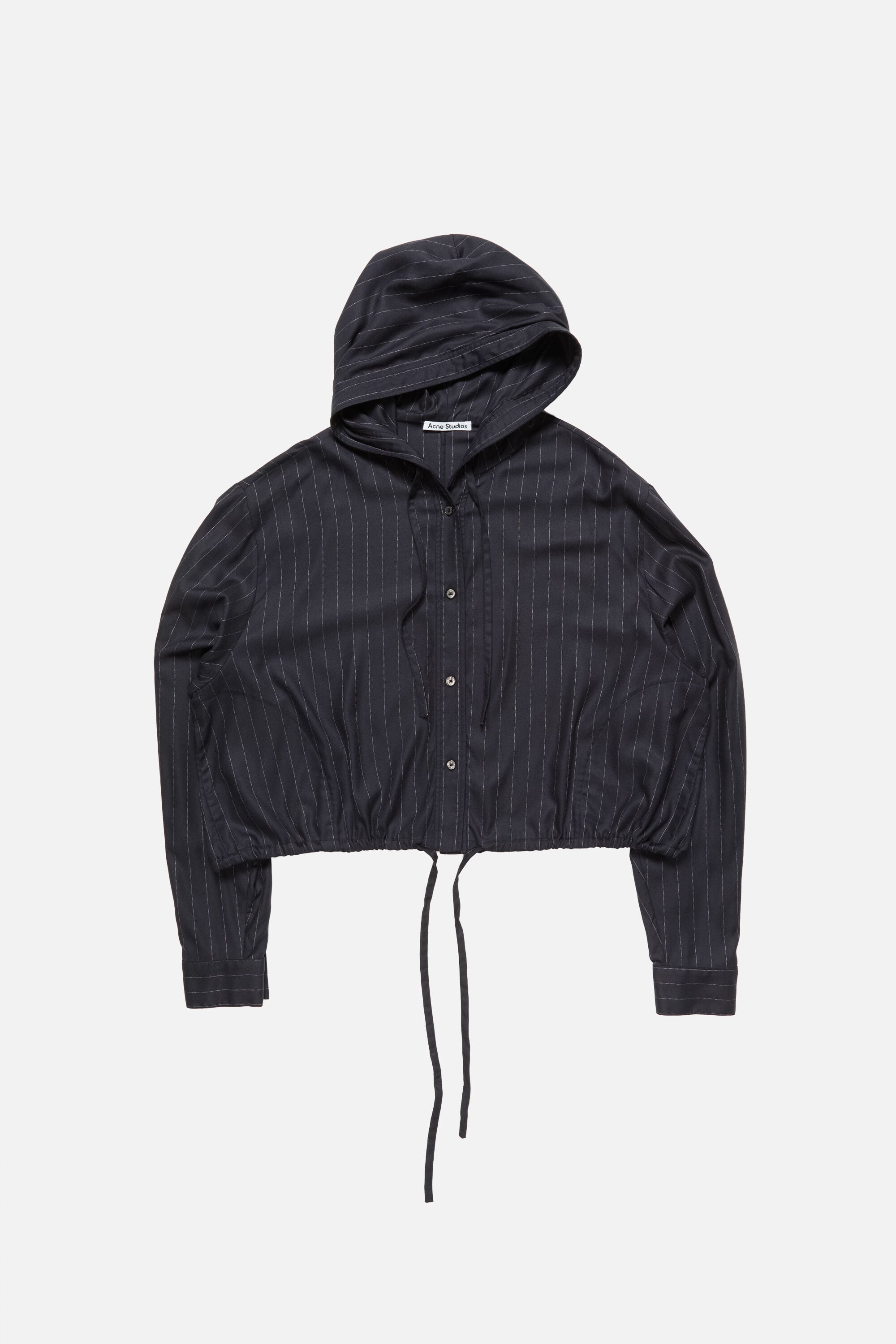 Acne Studios - ボタンアップウールオーバーシャツ - ネイビーブルー