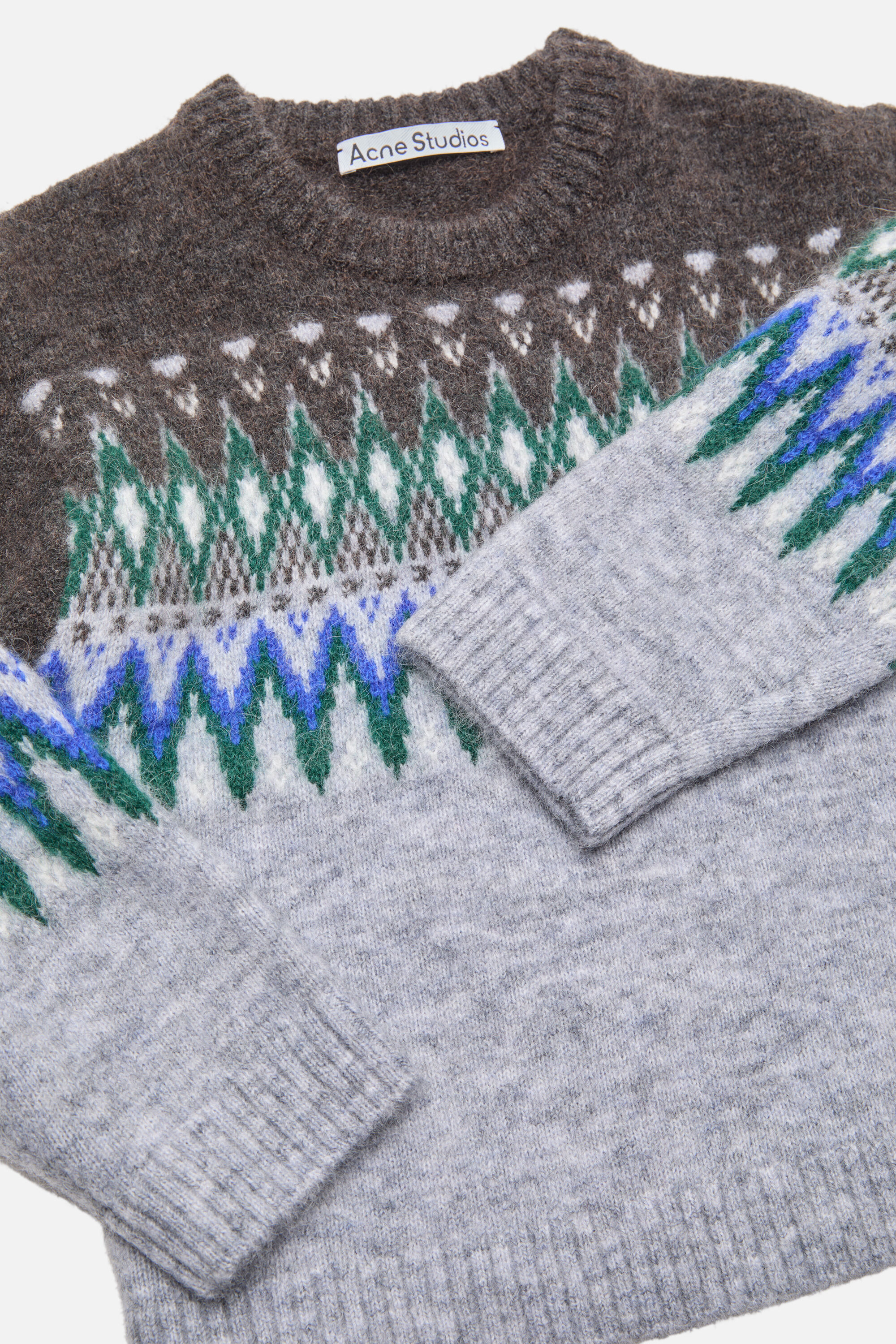 ⭐︎SALE中⭐︎【超美品】Acne Studios グレー 280×25cm Acne Studios - Logo sweater - Charcoal Grey