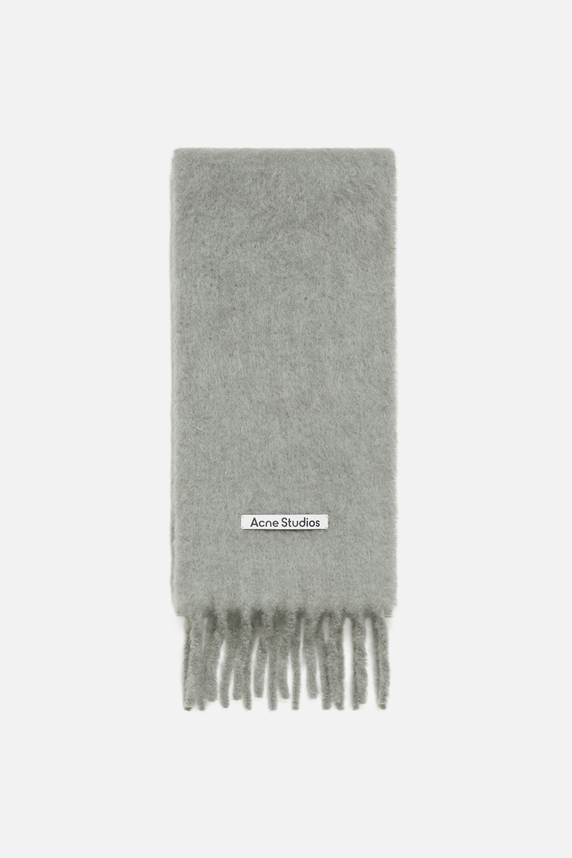 Acne Studios ウールマフラー グレー系 280x88cm 中古・古着通販】Acne studios (アクネ ストゥディオス) マフラー