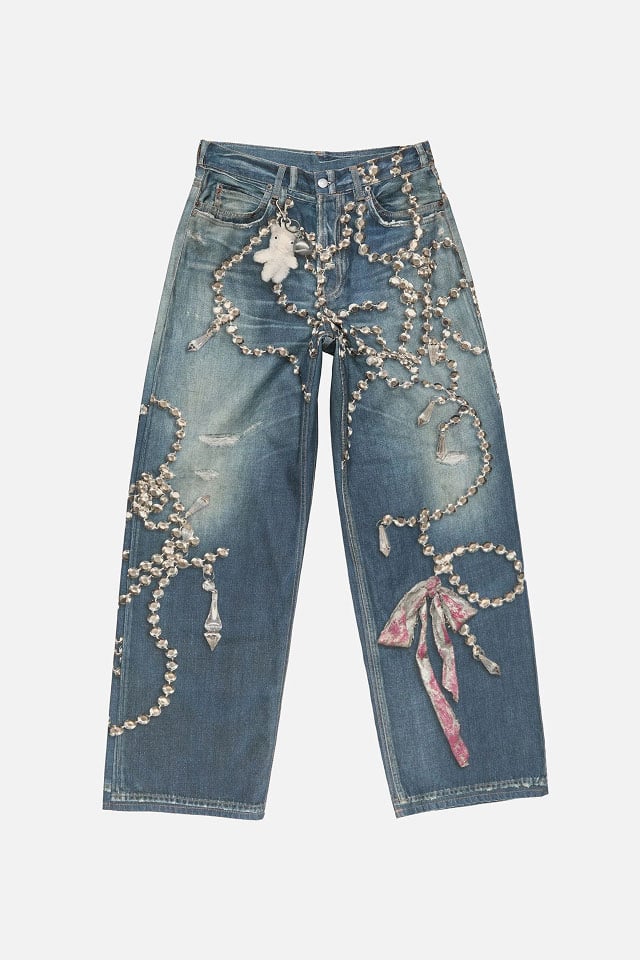Acne Studios regular fit jeans 2010 style with vintage blue wash.