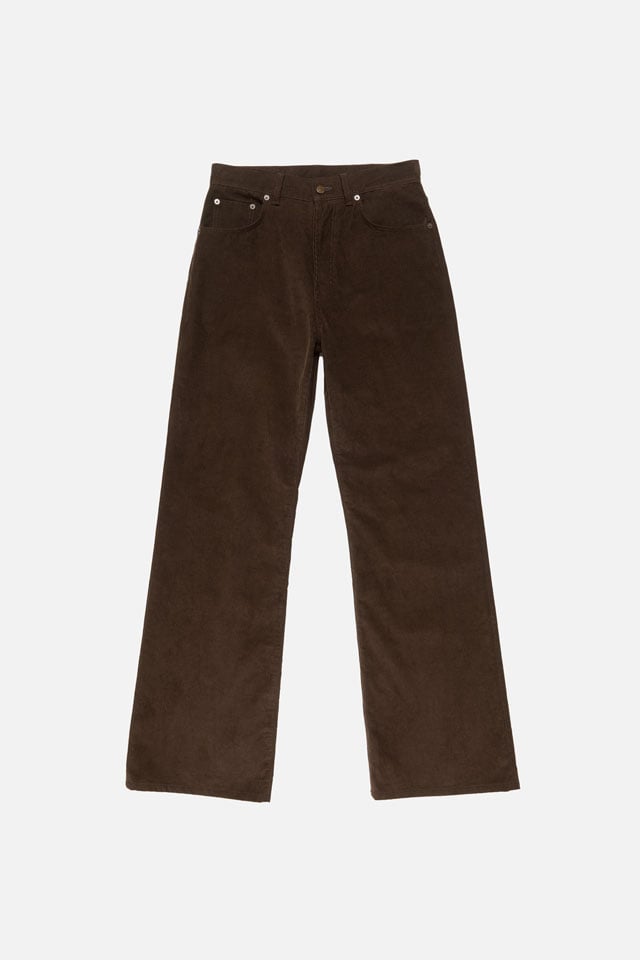 Acne Studios brown corduroy pants.