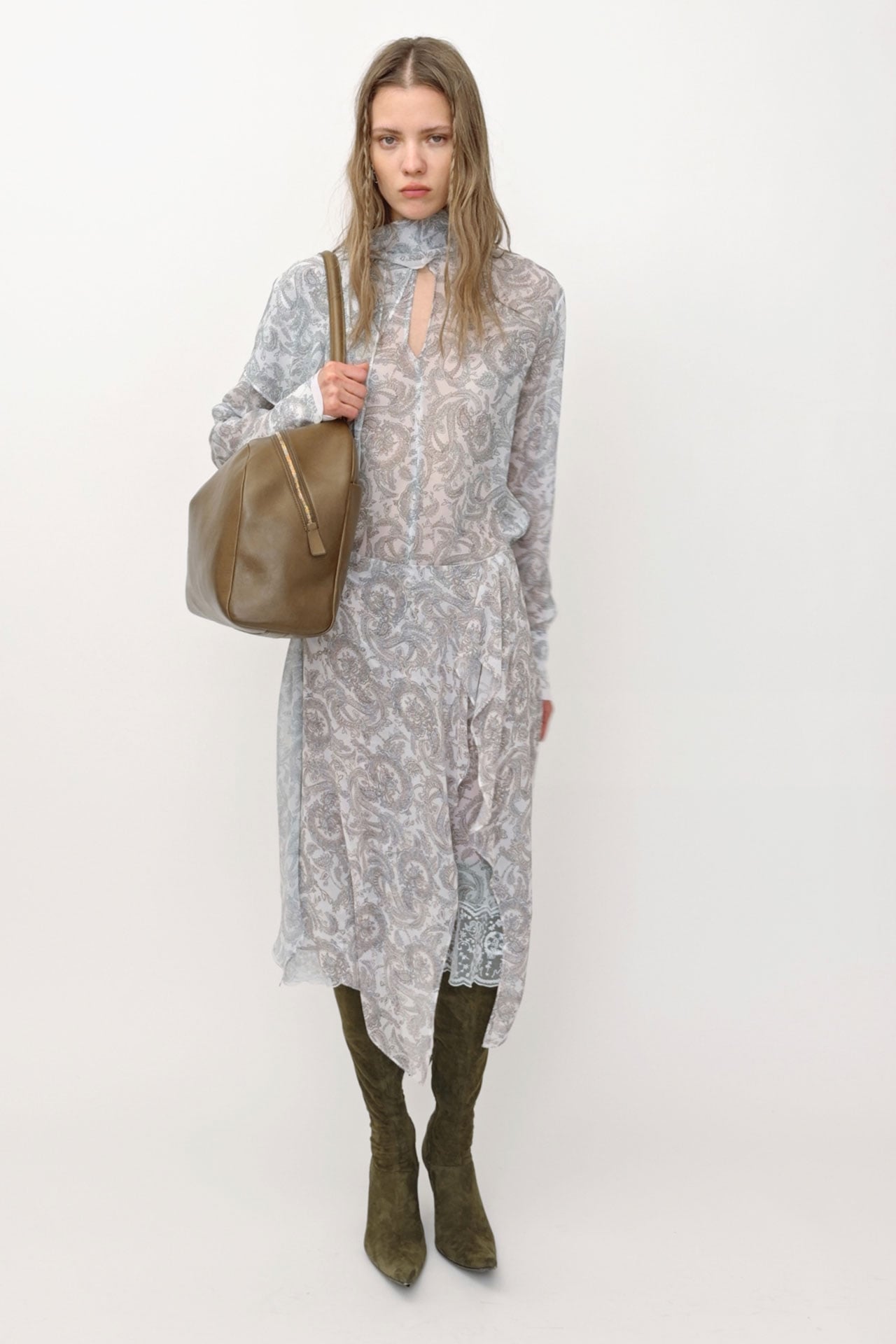 RW-WN-SHIR000036, Light blue/beige