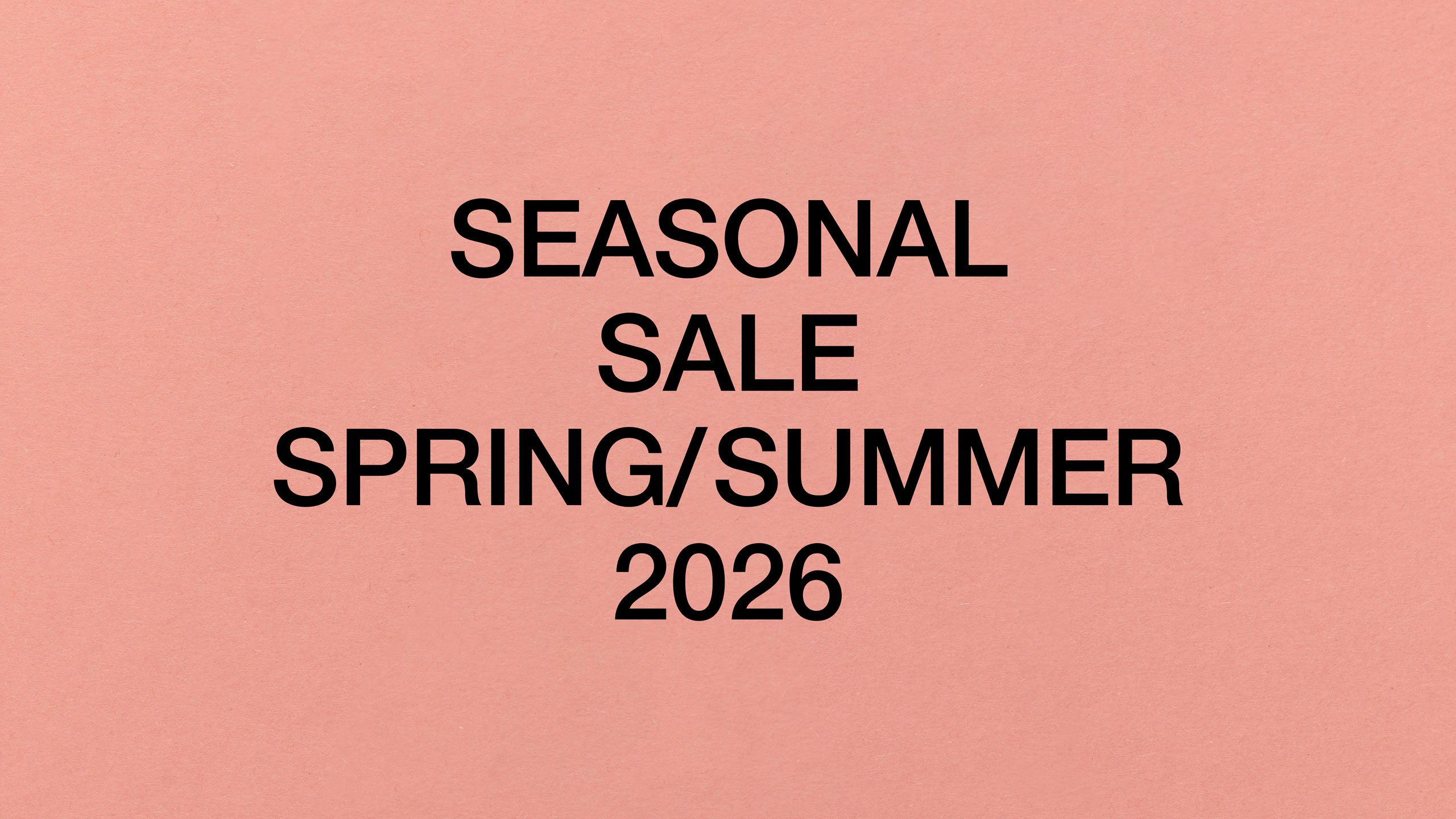 SS26 Sale