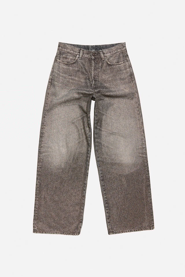 A showcase of the product of Acne Studios loose rhinestone jeans - 1981.