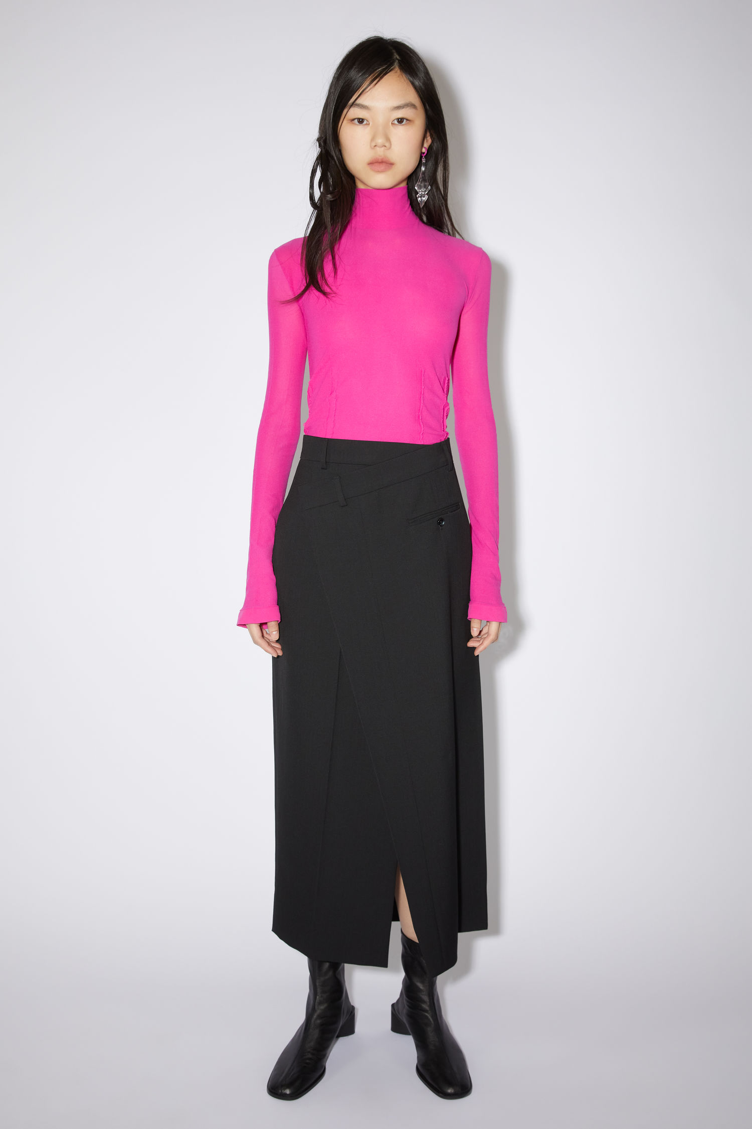 acne square toe boots