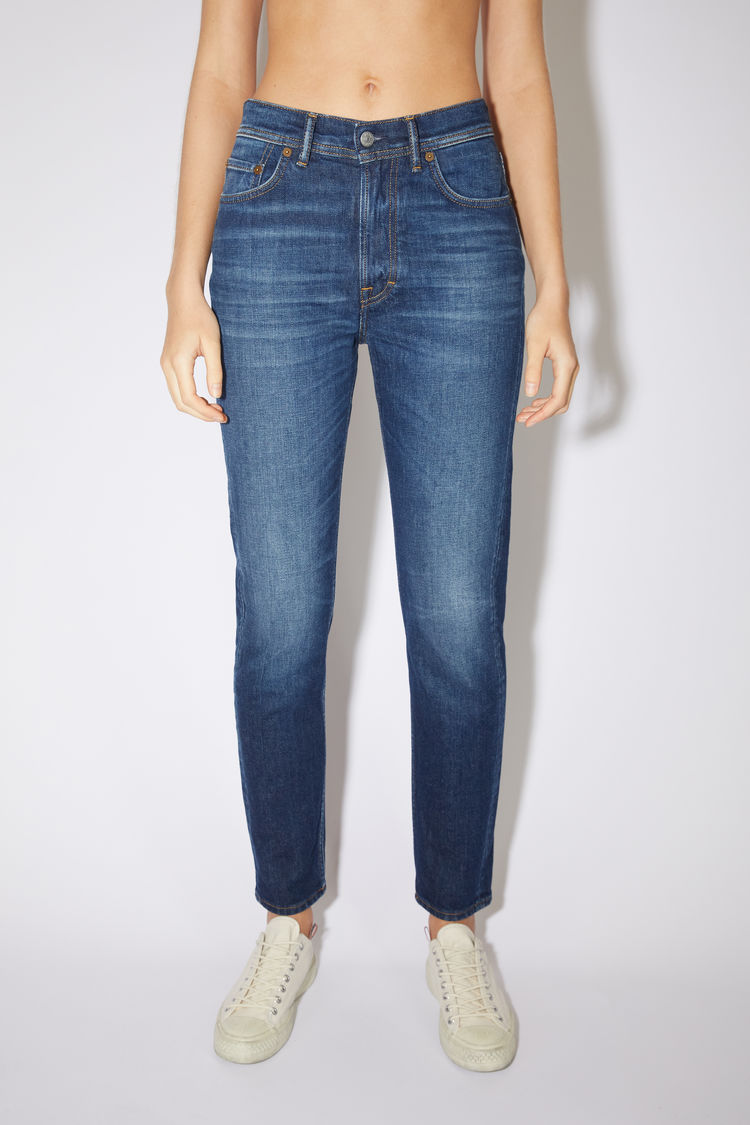 dark blue stretch jeans