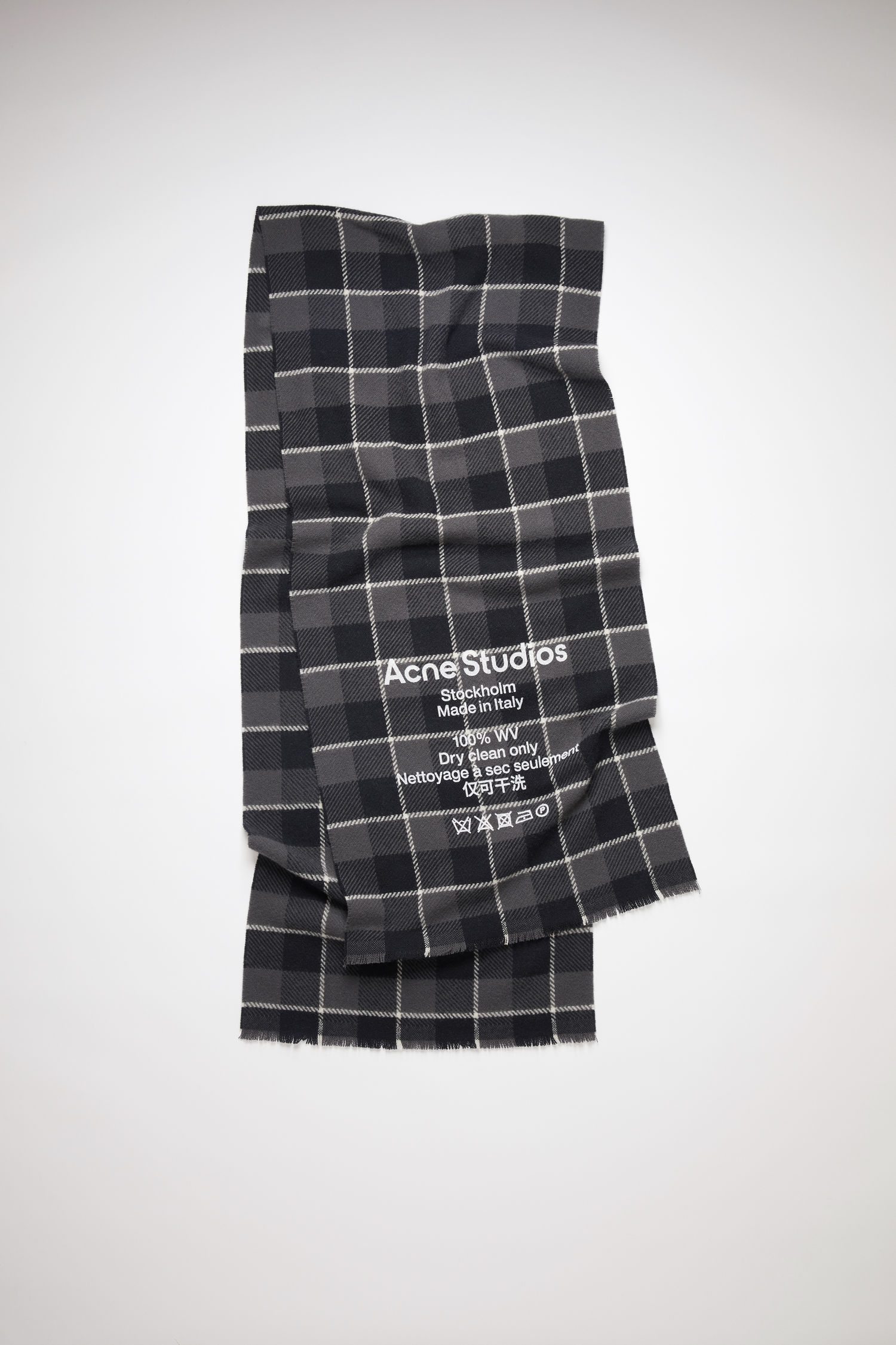 acne studios scarf black