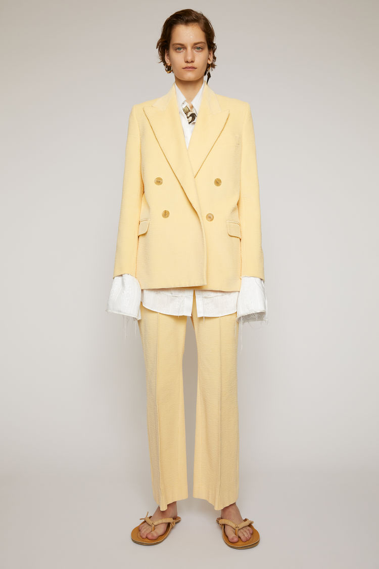 ACNE STUDIOS Corduroy suit jacket Vanilla yellow