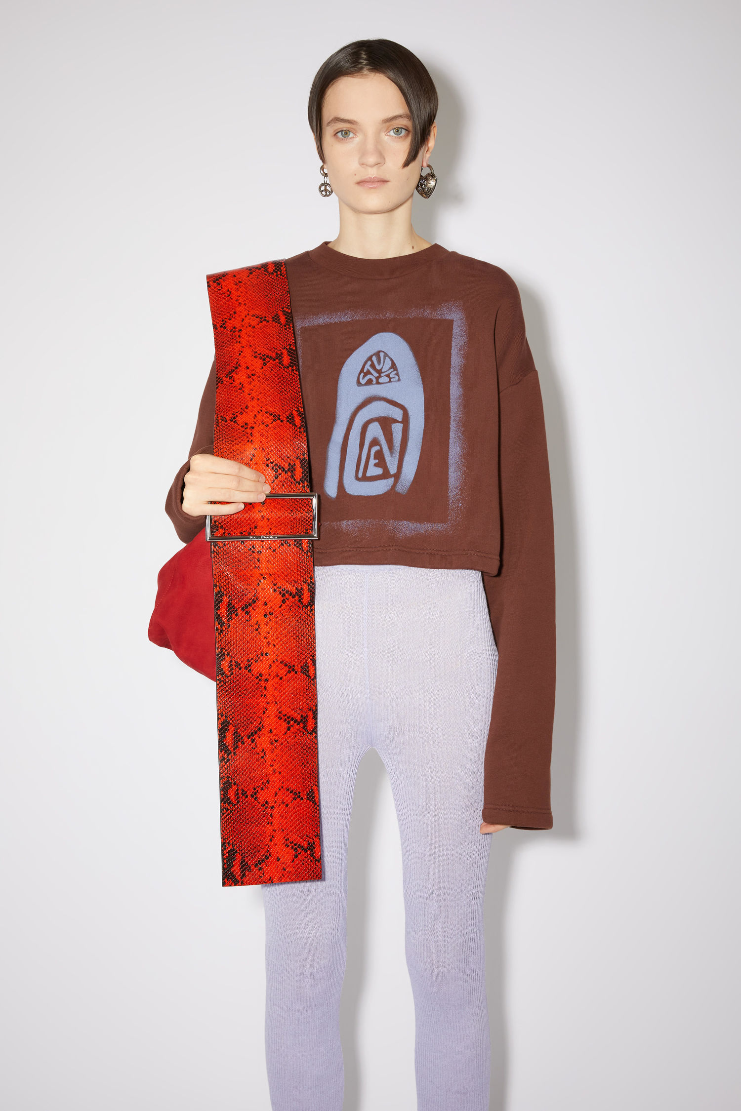 chocolate brown sweatshirt